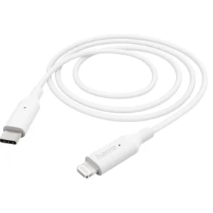 Hama cable, USB-C - Lightning, 1 m, white